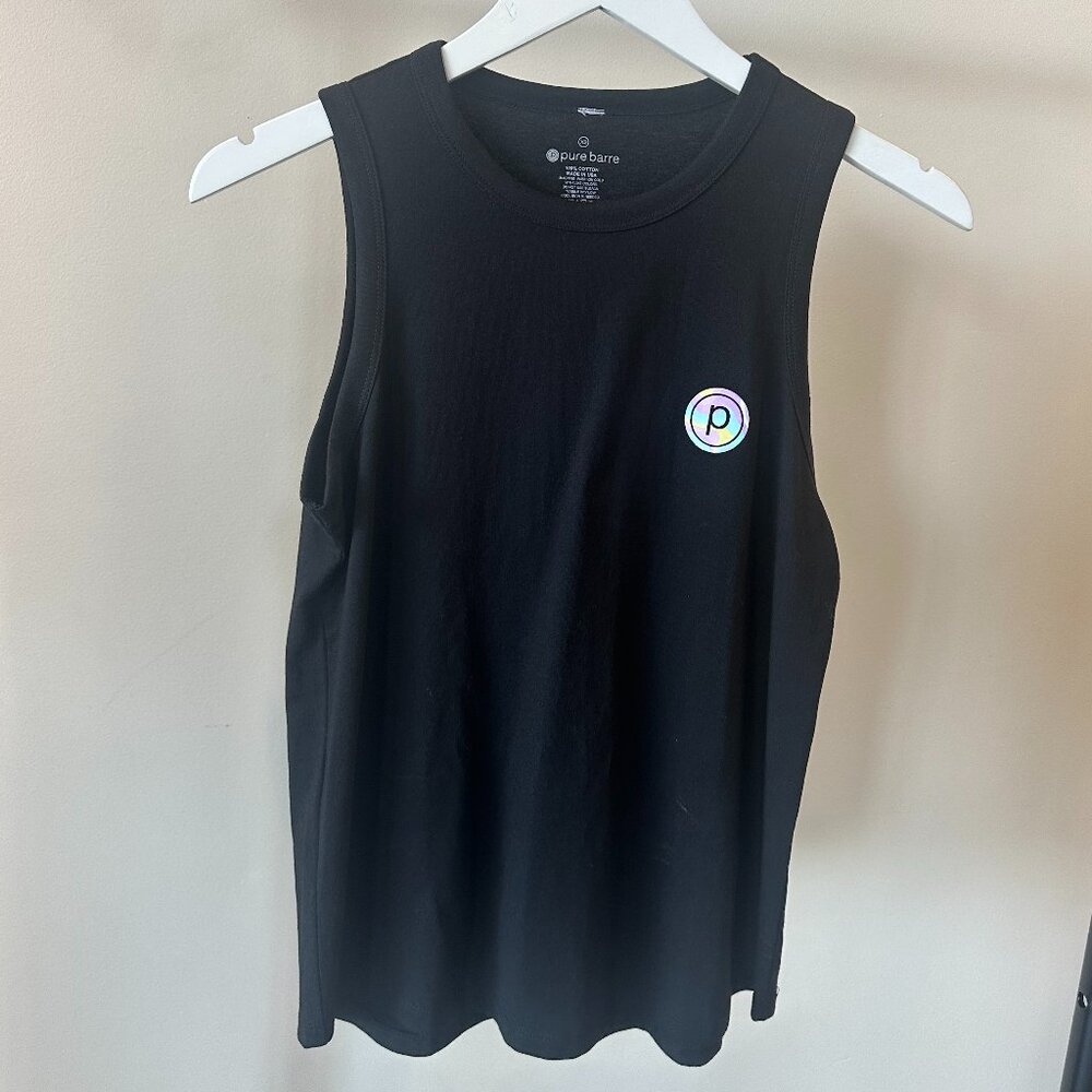 NWT, Pure Barre Brand Relaxed Muscle Tank, Black